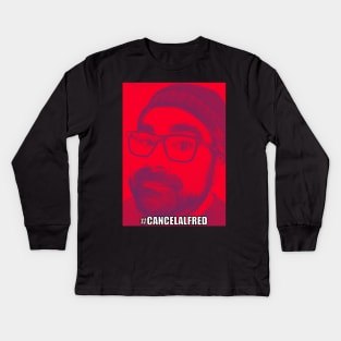 #CancelAlfred (Red) Kids Long Sleeve T-Shirt